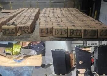 مصالح الشرطة والجمارك بميناء طنجة تضبط 07 اطنان و 50 كيلوغرام من مخدر الشيرا