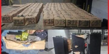 مصالح الشرطة والجمارك بميناء طنجة تضبط 07 اطنان و 50 كيلوغرام من مخدر الشيرا