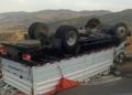ثلاث إصابات في انقلاب شاحنة السلع بين تارجيست والحسيمة