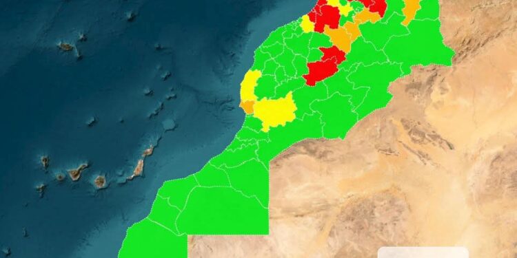 الوكالة الوطنية للمياه والغابات تصدر خرائط تنبؤ تحدد المناطق المعرضة لخطر اندلاع الحرائق الغابوية: