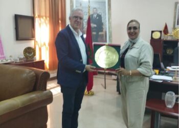 الدكتورة وفاء شاكر تستقبل السيد Francisco Oda Ángel مدير معهد سيرفانتس بتطوان