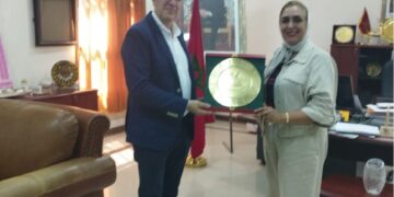 الدكتورة وفاء شاكر تستقبل السيد Francisco Oda Ángel مدير معهد سيرفانتس بتطوان