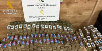 الحرس المدني الاسباني يضبط 117 كيلوغرامًا من الحشيش في معبر باب سبتة