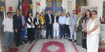 مؤسسة طنجة الكبرى تستقبل السيدة ” Stéphanie petibon ” (ستيفاني بوتيبون) ، القنصلة العامة الفرنسية بطنجة ومديرة المعهد الفرنسي:
