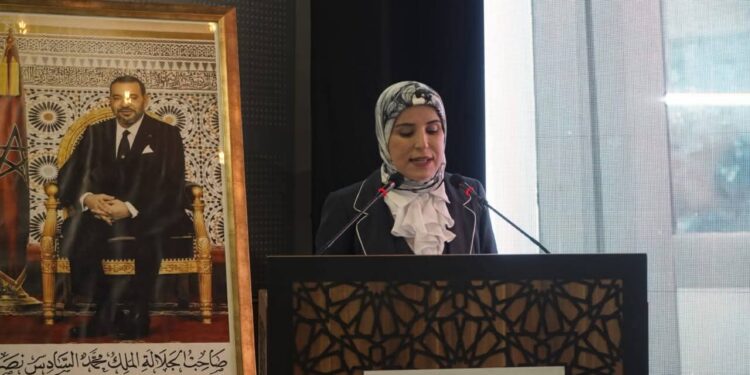 السيدة جيهان الخطابي نائبة رئيس مجلس الجهة تشارك في اشغال الدورة الرابعة لملتقى المقاولة بالحسيمة :