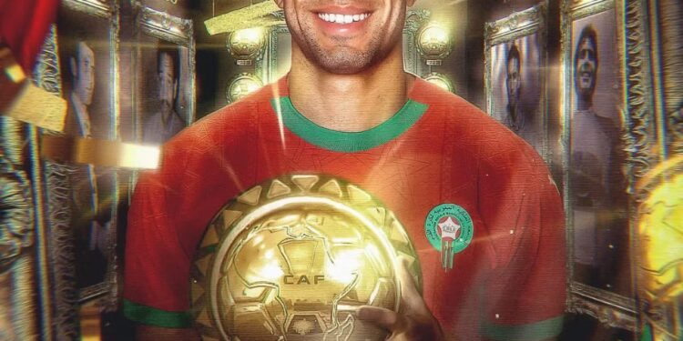 تتويج اشرف حكيمي بالكرة الذهبية الأفريقية : 