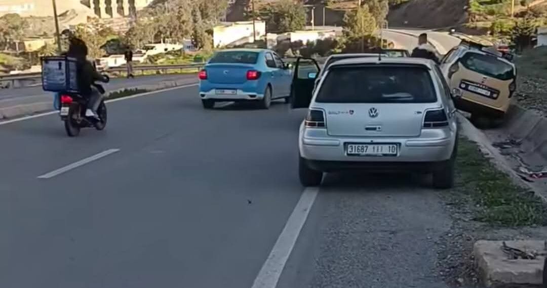 قبيل موعد الافطار بقليل حادثة سير بايث بوعياش :