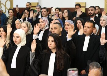 مراسيم اداء القسم المهني لفوج جديد للمحامين بهيئة طنجة : 