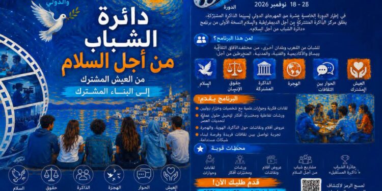 بلاغ المشاركة في الدورة الأولى من برنامج “دائرة الشباب من أجل السلام”: 